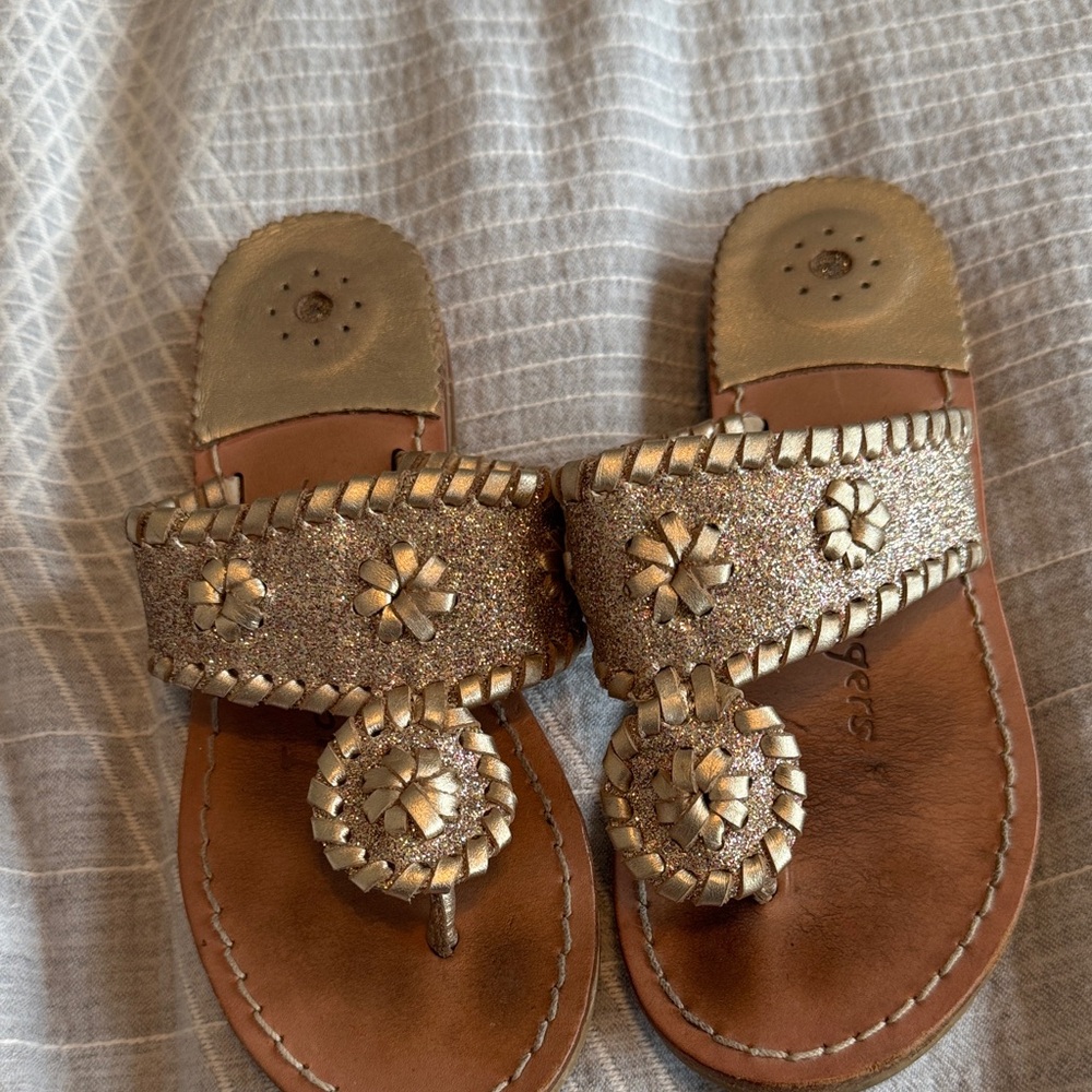 Jack Rogers - Sparkly Gold Sandals